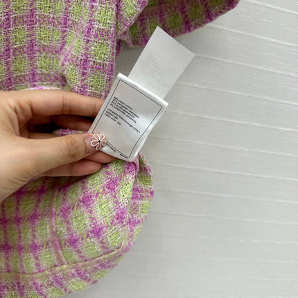 CC SHORT-SLEEVE TWEED TOP 268292