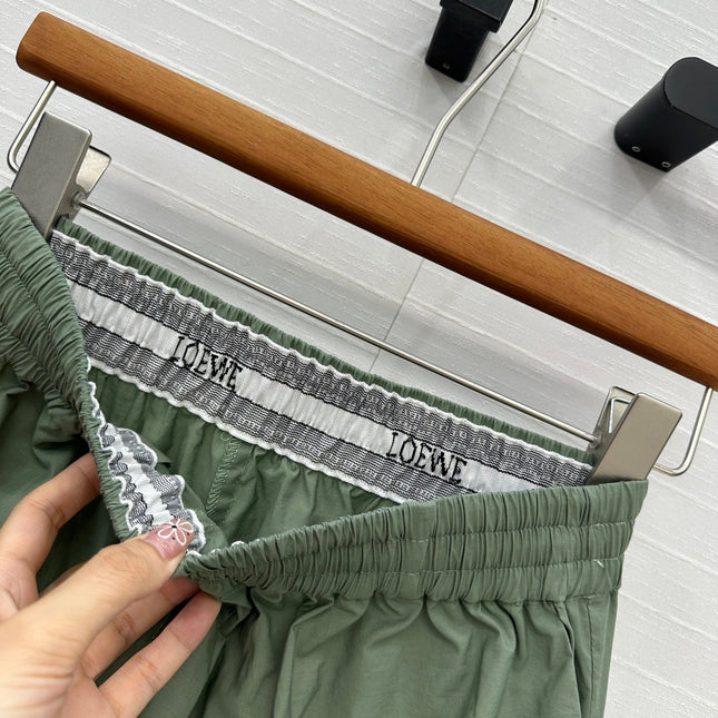 Loewe Pants Green Cotton