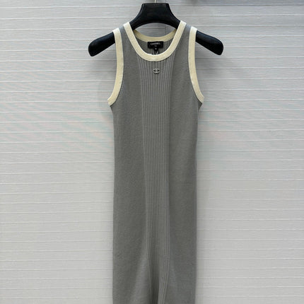 CC 25 Knitted Dress gray Cotton