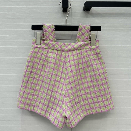 CC HIGH-WAISTED TWEED SHORTS 268288