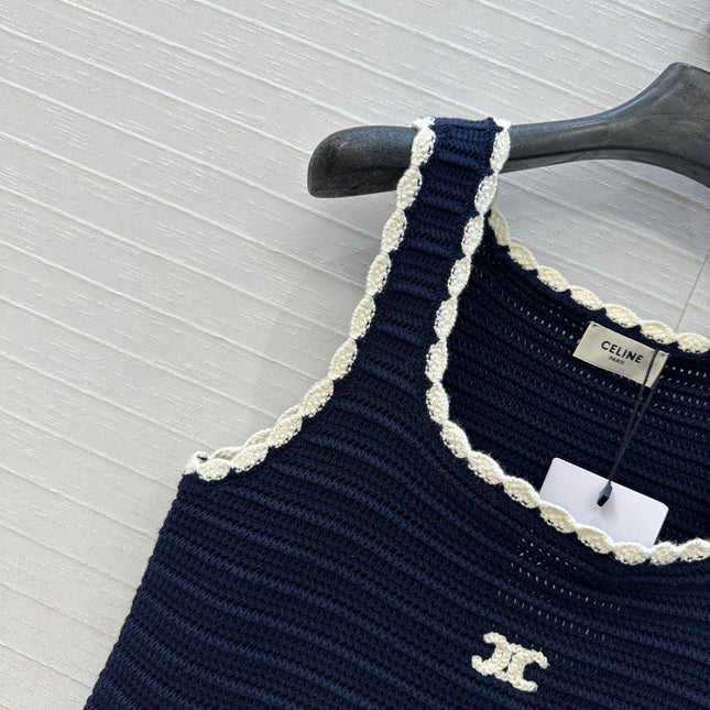 CELINE SLEEVELESS KNIT TOP 268312