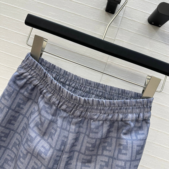 FENDI WIDE-LEG PANTS WITH ELASTIC WAISTBAND 276164