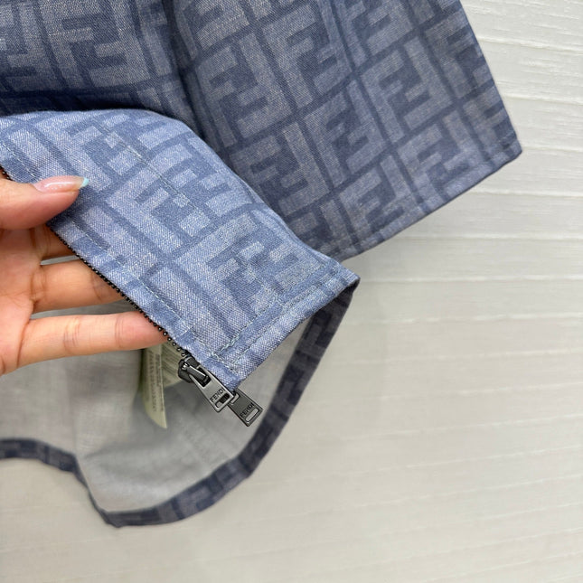 FENDI SHORT-SLEEVE SHIRT WITH FF LETTER PRINT 276173