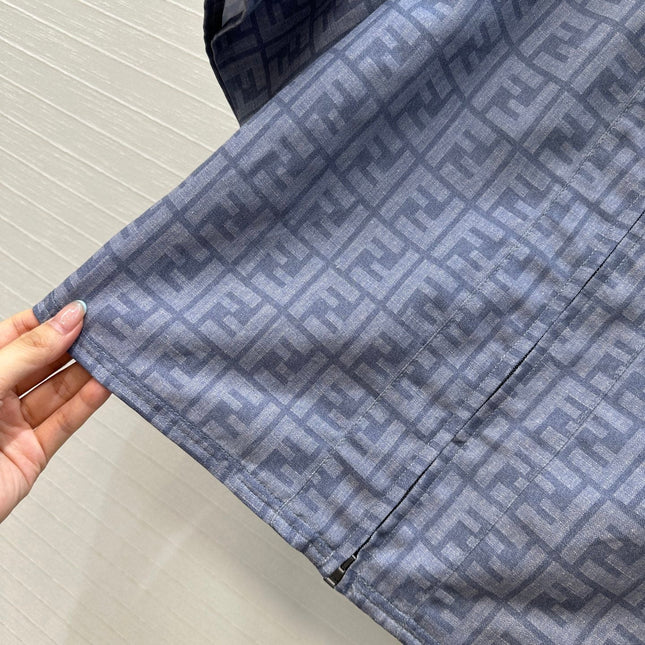 FENDI SHORT-SLEEVE SHIRT WITH FF LETTER PRINT 276173