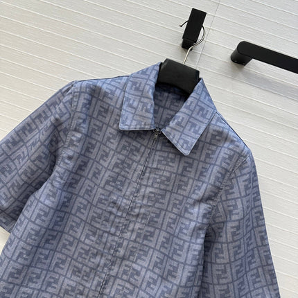 FENDI SHORT-SLEEVE SHIRT WITH FF LETTER PRINT 276173