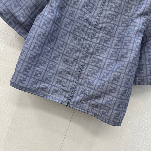 FENDI SHORT-SLEEVE SHIRT WITH FF LETTER PRINT 276173