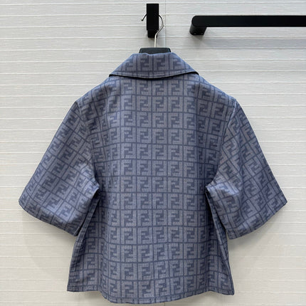 FENDI SHORT-SLEEVE SHIRT WITH FF LETTER PRINT 276173