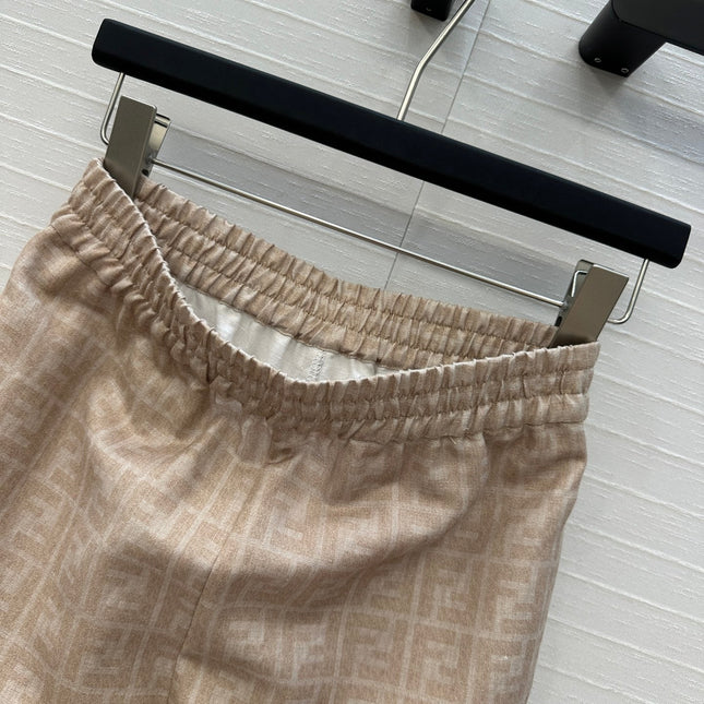 FENDI WIDE-LEG PANTS WITH ELASTIC WAISTBAND 276185