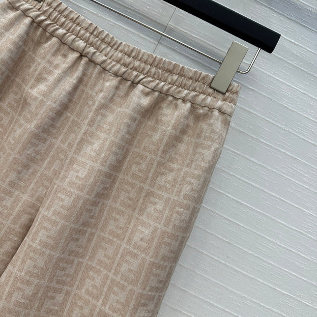 FENDI WIDE-LEG PANTS WITH ELASTIC WAISTBAND 276185