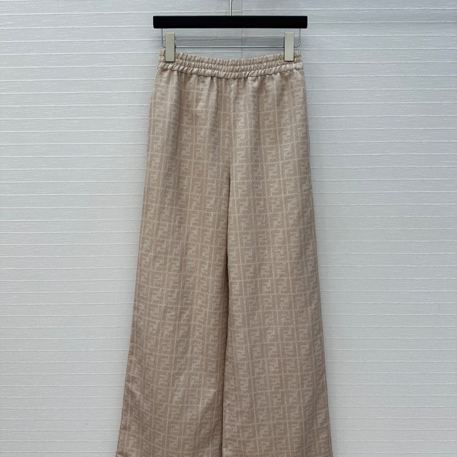 FENDI WIDE-LEG PANTS WITH ELASTIC WAISTBAND 276185