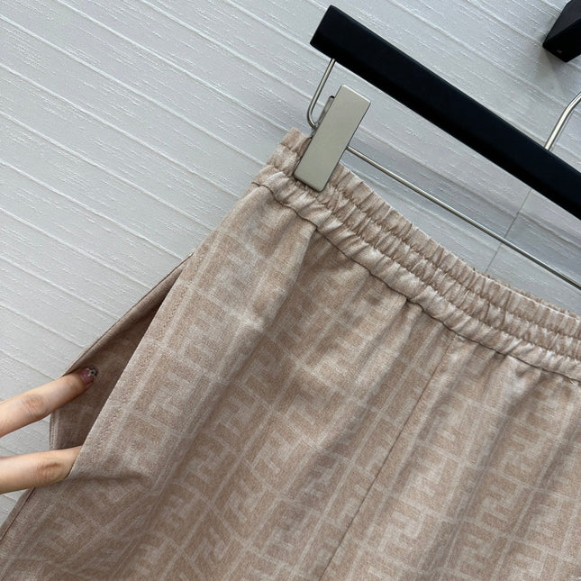 FENDI WIDE-LEG PANTS WITH ELASTIC WAISTBAND 276185