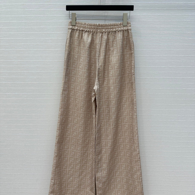 FENDI WIDE-LEG PANTS WITH ELASTIC WAISTBAND 276185