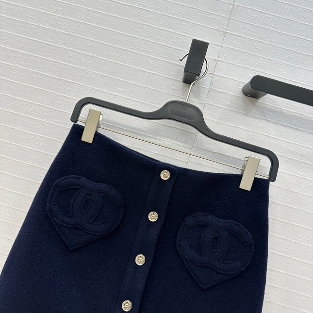 CHANEL 25S A-LINE KNIT MINI SKIRT 345