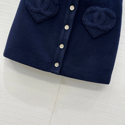 CHANEL 25S A-LINE KNIT MINI SKIRT 345