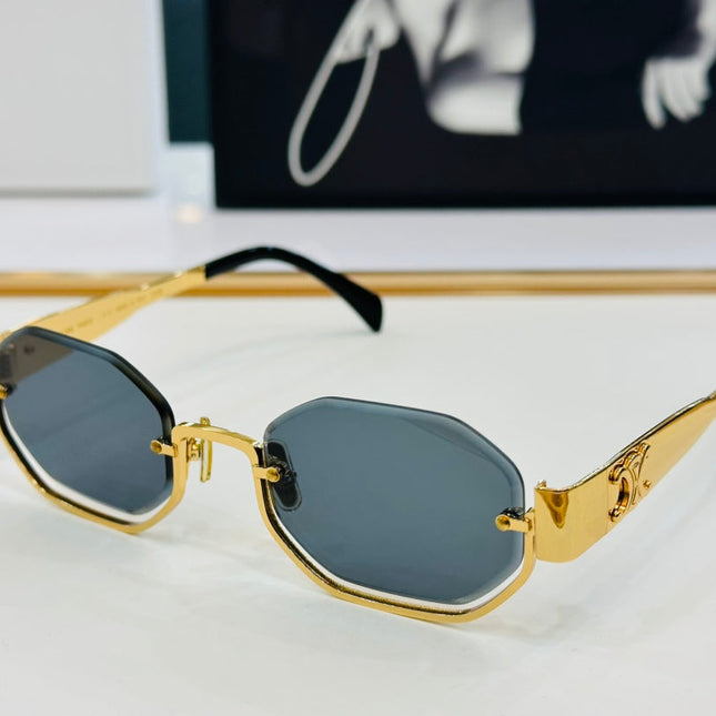 TRIOMPHE SEMI-RIMLESS SUNGLASS CL42118 IN METAL