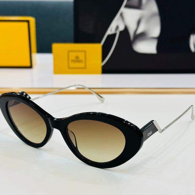 FF DIAMONDS CAT-EYE FRAME SUNGLASSES E3019 IN ACETATE