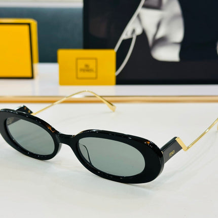 FF DIAMONDS OVAL FRAME SUNGLASSES E3018 IN ACETATE