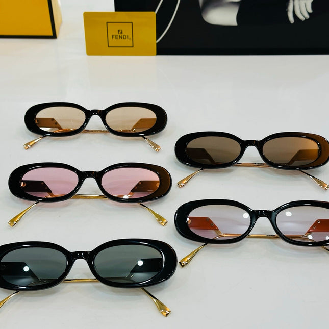 FF DIAMONDS OVAL FRAME SUNGLASSES E3018 IN ACETATE