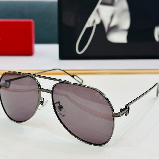 C DE AVIATOR FRAME SUNGLASSES CT0110S IN METAL