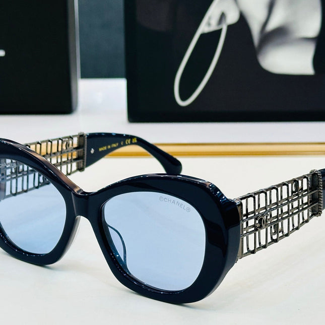 CAT EYE SUNGLASSES CH9170 IN ACETATE GOLD METAL