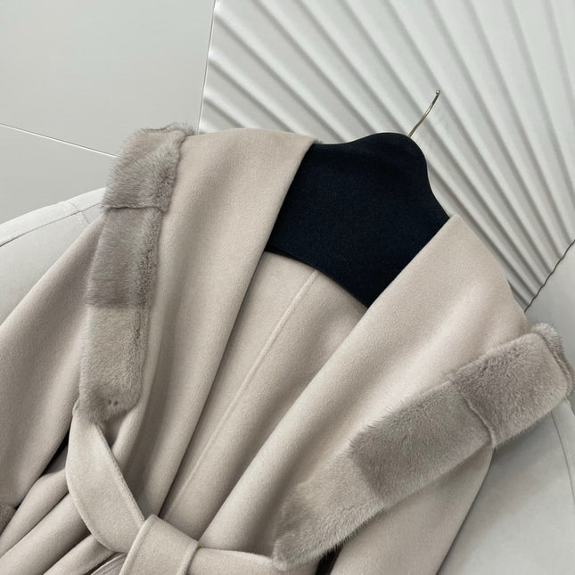 MAX MARA 25S HOODED LONG CASHMERE COAT 039