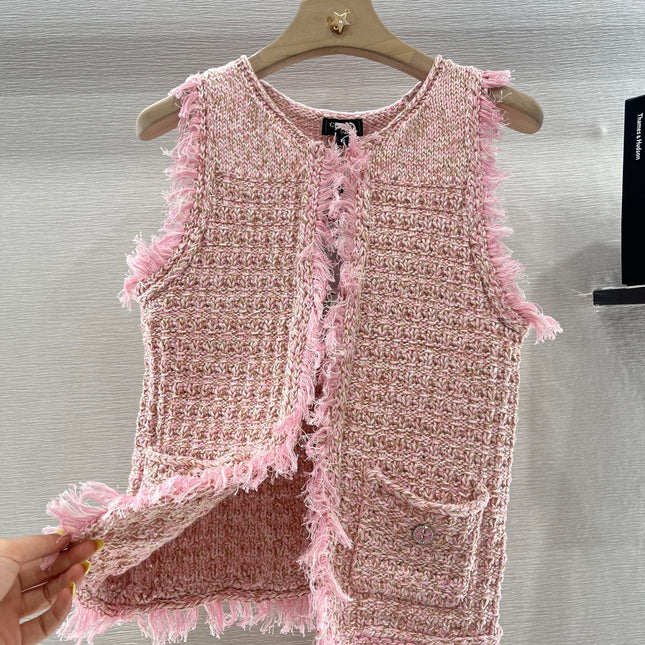 ROUND NECK VEST 25S IN COTTON 265659