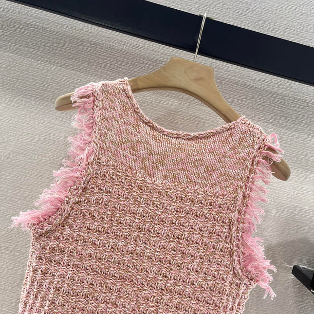 ROUND NECK VEST 25S IN COTTON 265659