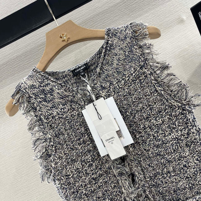 KNITTED ROUND-NECK BLAZER 25S IN COTTON YB 265662