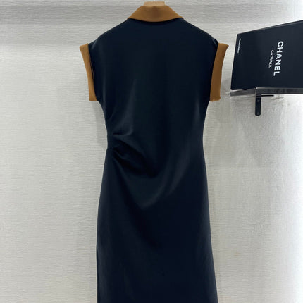 SHORT-SLEEVE COLLAR DRESS 25S IN COTTON 265670