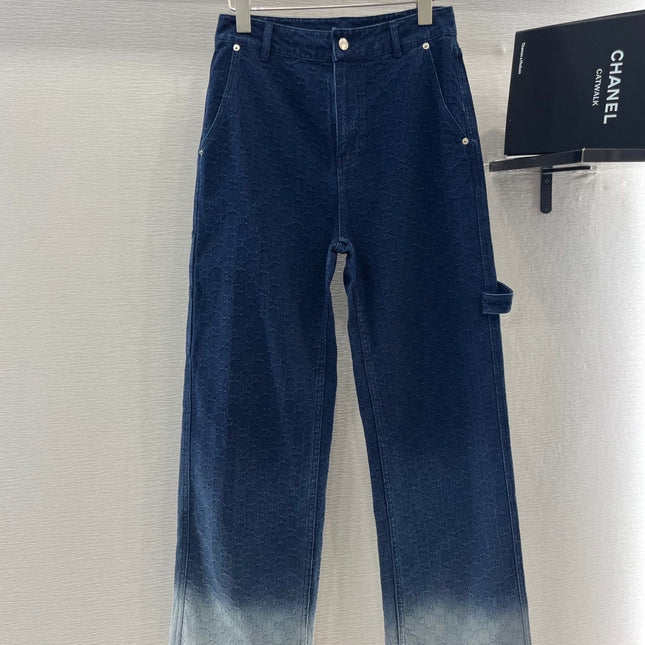 GUCCI CLASSIC JACQUARD GRADIENT JEANS