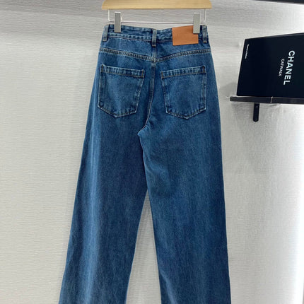 LOEW 25S STRAIGHT LEG JEANS DENIM EMBROIDERED LOGO 263361