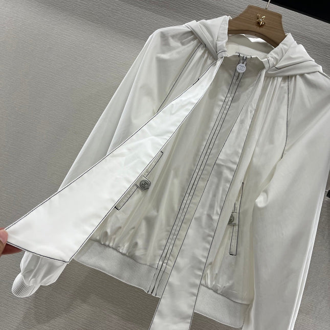 CHANEL 25S HOODED JACKET IN COTTON 264977