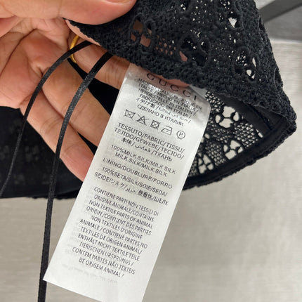 GUCCI 25S JACQUARD EMBROIDERED SILK SET THICK FABRIC 264984