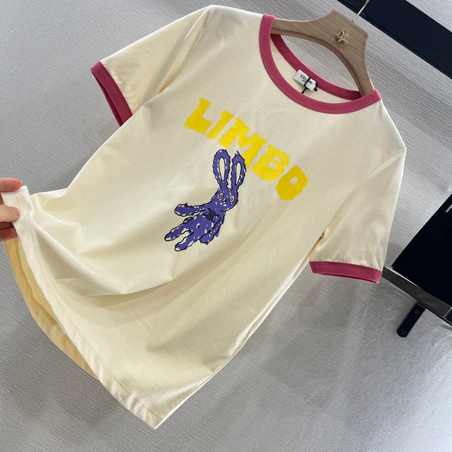 CELINE CARTOON BUNNY PRINT T-SHIRT 274681