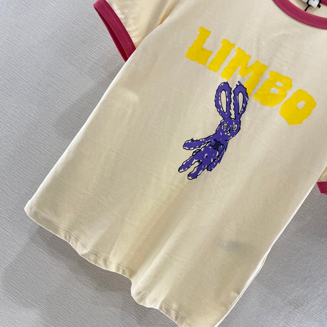 CELINE CARTOON BUNNY PRINT T-SHIRT 274681