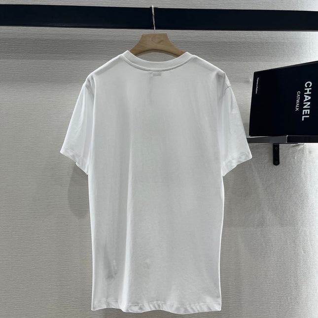 CELINE ROUND-NECK PRINTED T-SHIRT 274674