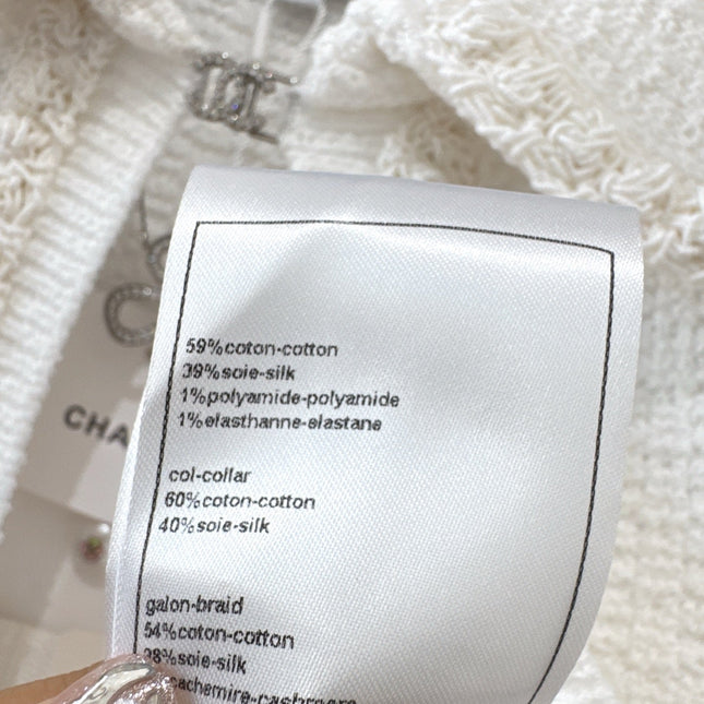 CC 25P Cardigan White Tweed 226821