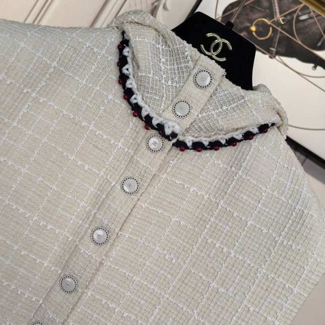 CHANEL 25S SLEEVELESS HOODED DRESS 418