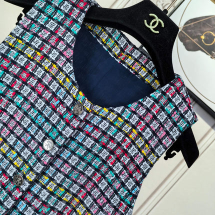 CHANEL 25S SLEEVELESS BLAZER DRESS 419