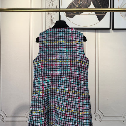 CHANEL 25S SLEEVELESS BLAZER DRESS 419