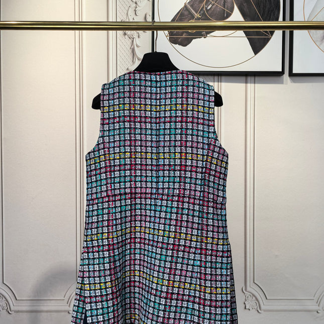 CHANEL 25S SLEEVELESS BLAZER DRESS 419