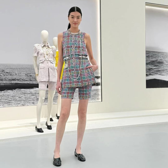 CHANEL 25S SLEEVELESS BLAZER DRESS 419