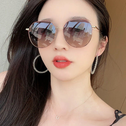 ROUND FRAME SUNGLASSES G1241 IN METAL