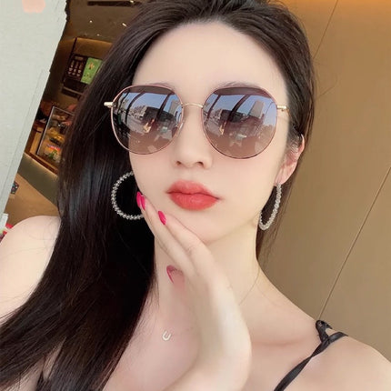 ROUND FRAME SUNGLASSES G1241 IN METAL