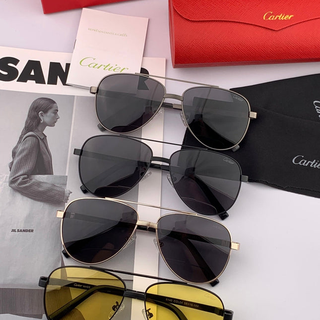 SIGNATURE C DE AVIATOR FRAME SUNGLASSES CK0614 IN METAL