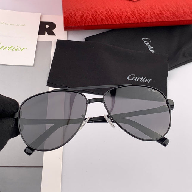 SIGNATURE C DE AVIATOR FRAME SUNGLASSES CK0614 IN METAL
