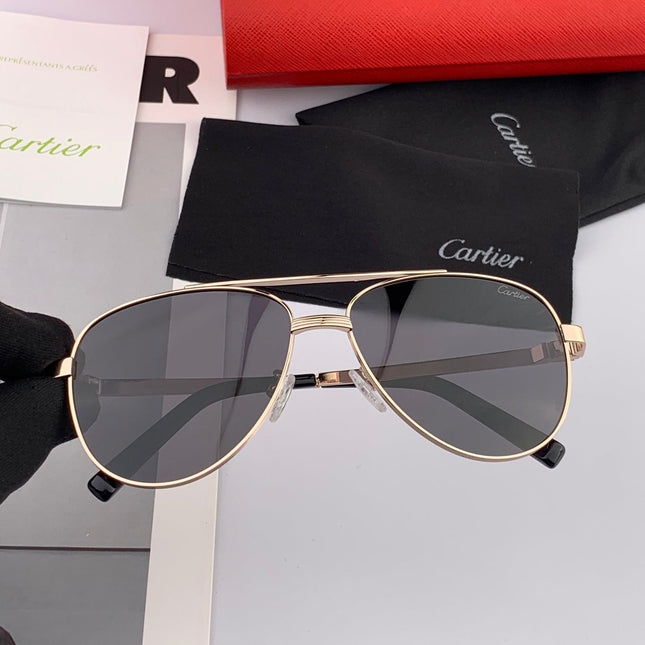 SIGNATURE C DE AVIATOR FRAME SUNGLASSES CK0614 IN METAL