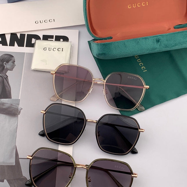 SQUARE FRAME SUNGLASSES G8384 IN METAL AND ACETATE