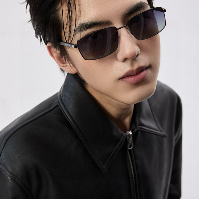 RECTANGULAR FRAME SUNGLASSES G51806 IN METAL