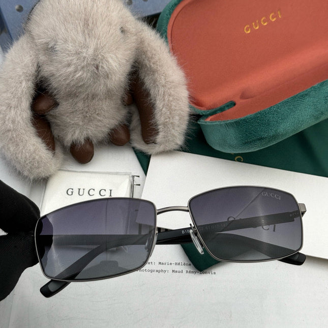 RECTANGULAR FRAME SUNGLASSES G51806 IN METAL